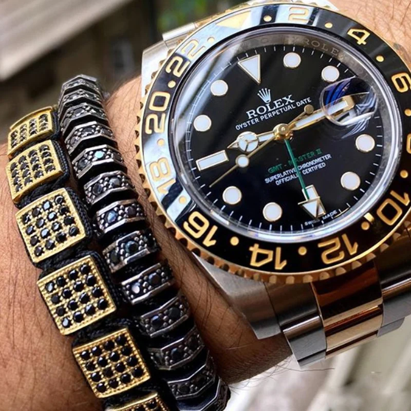 

New European & American fashion Women Square Bracelets,Micro Pave CZ box bracelet Men Braiding Bracelet watch wild Jewelry