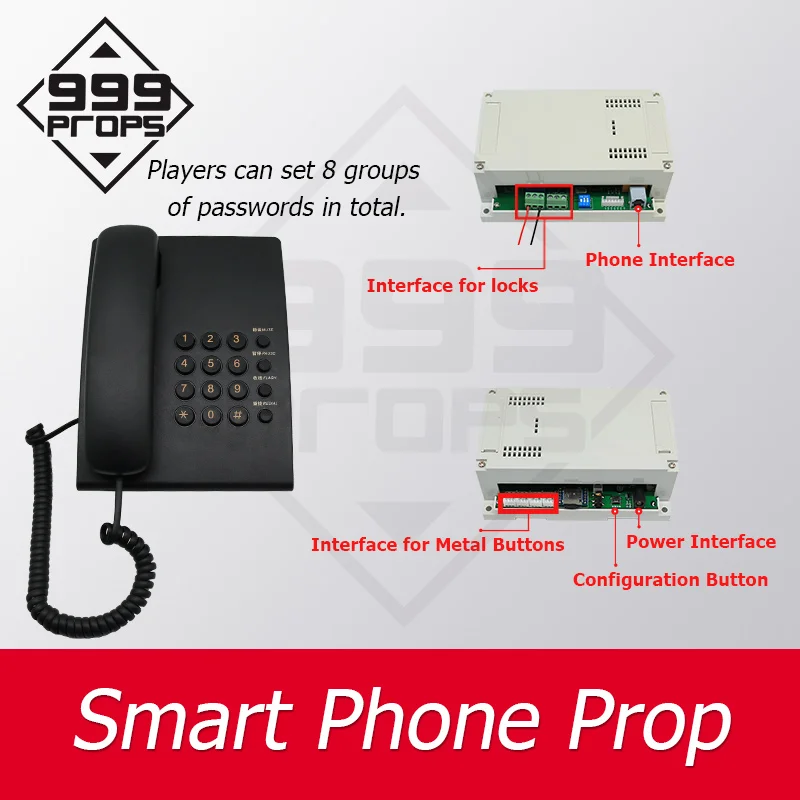  999PROPS escape room horrible smart phone game props for escape smart phone call dial right passwor - 32921622339
