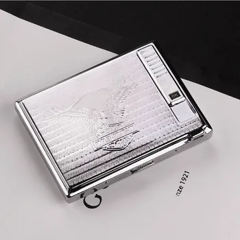 

USB lighter cigarettes case for 20 cigarettes pack