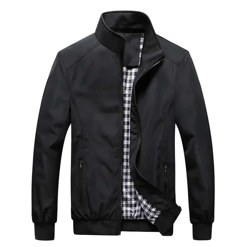 Plus Size 7XL Jacket Men Spring Summer Autumn Men jacket Coat Male Classic Oversized City Jacket Stand Collar Fashion Style 2019 03