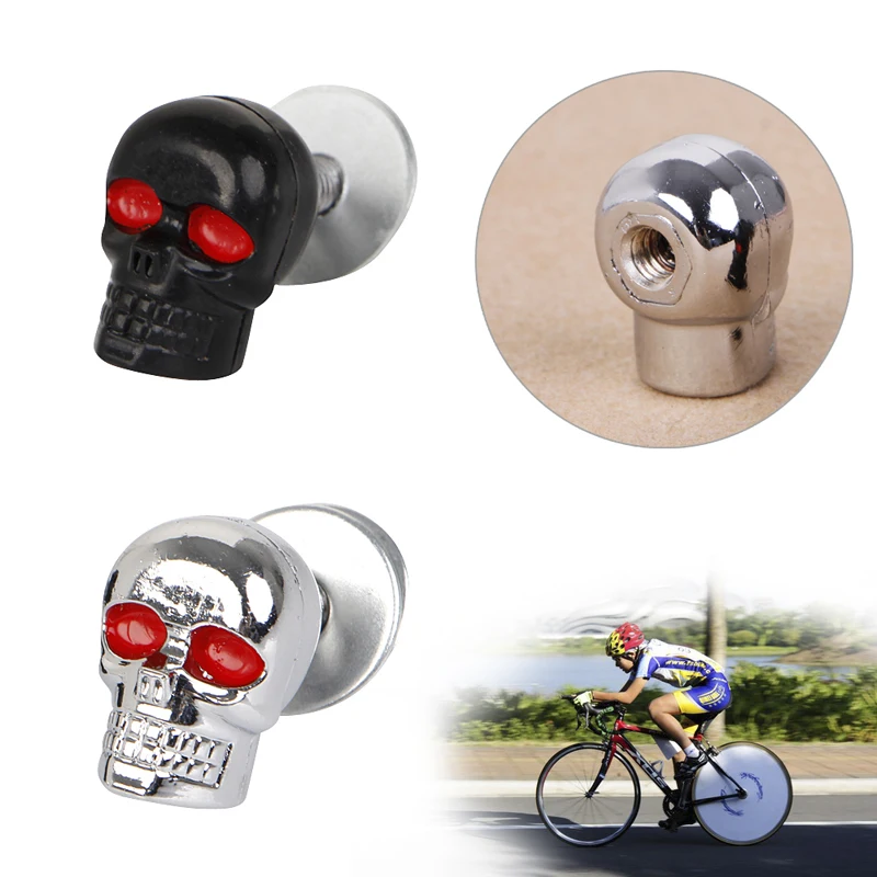 

4Pcs Motorcycle Tag Fastener Skull License Plate Frame Bolts Screw Cap Fastener