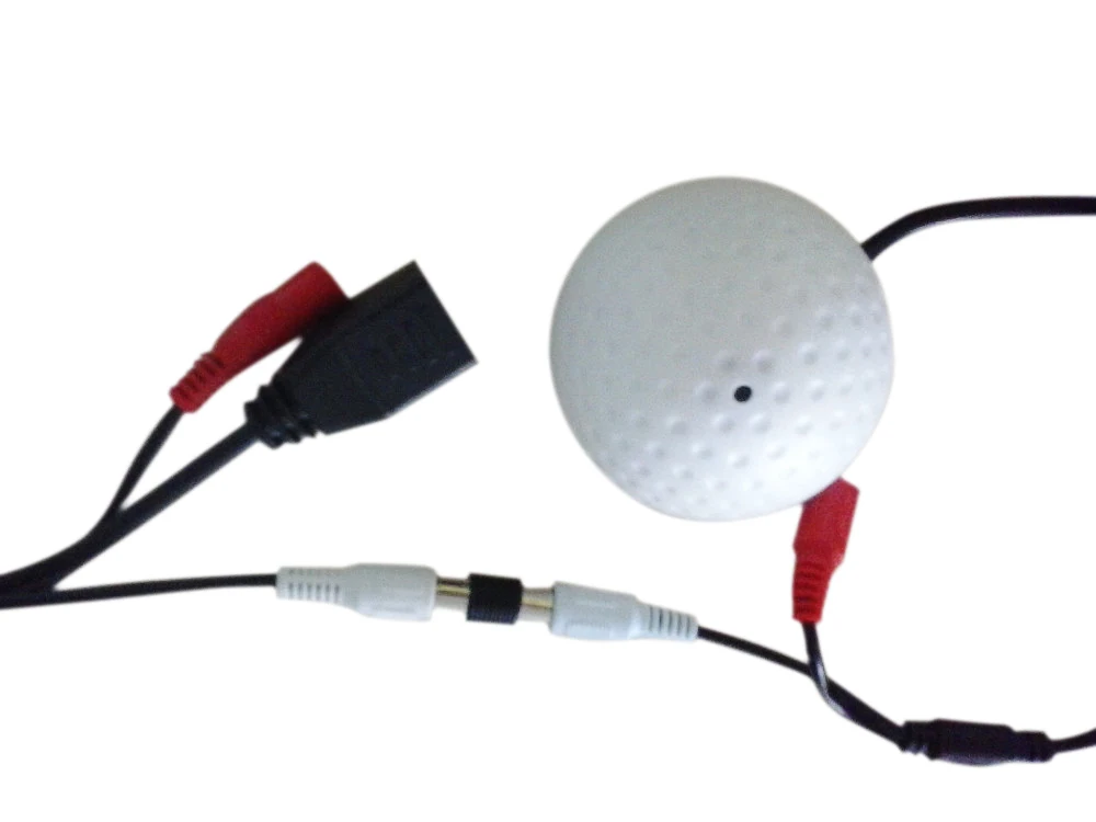 

CCTV mini golf dome style Audio Microphone for cctv ip camera