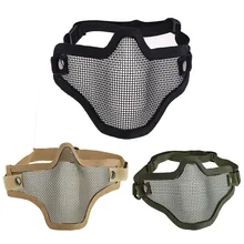 Защитная маска для защиты труда на открытом воздухе, тактическая маска для охоты, металлическая маска на половину лица, сетка для страйкбола, пейнтбола, защитная маска FC