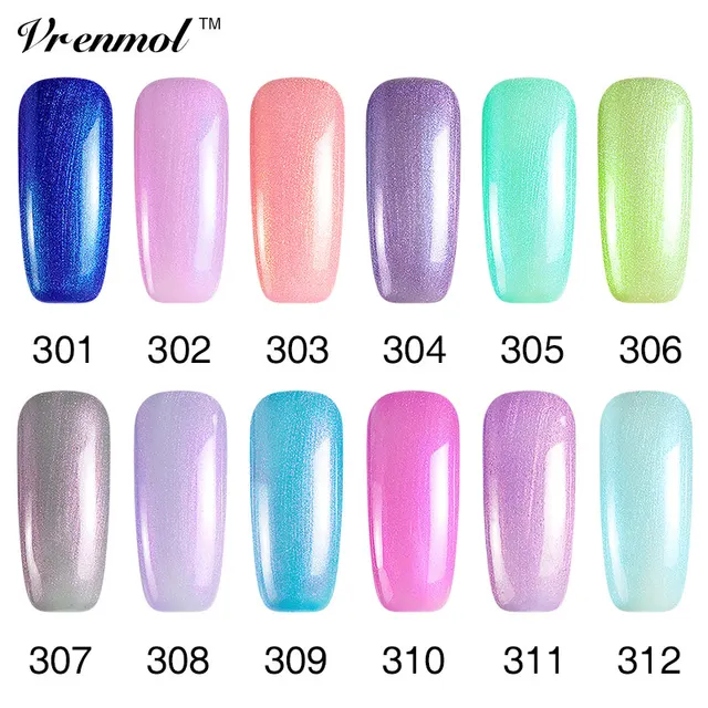 Vrenmol 12 Colors Pure Pearl Gel Nail Polish Color Uv Soak Off Vrenmol 12 Colors Pure Pearl Gel Nail Polish Color Uv Soak Off Sea Shell Vernis