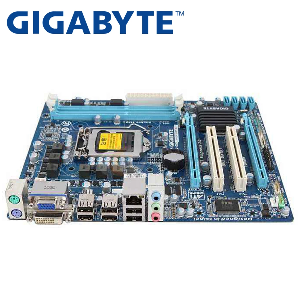 Материнская плата GIGABYTE GA H61M D2P B3 H61 сокет LGA 1155 i3 i5 i7 DDR3 16 г uATX Оригинал б/у