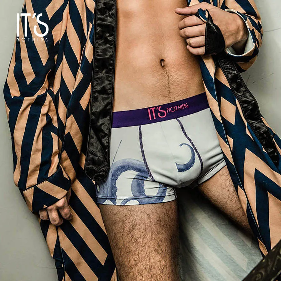 

IT'S NOTHING Brand New Mens Luxury Cartoon Underwear Boxer Shorts Men Sexy Underpants Gay Unique Original #OCTOPUS