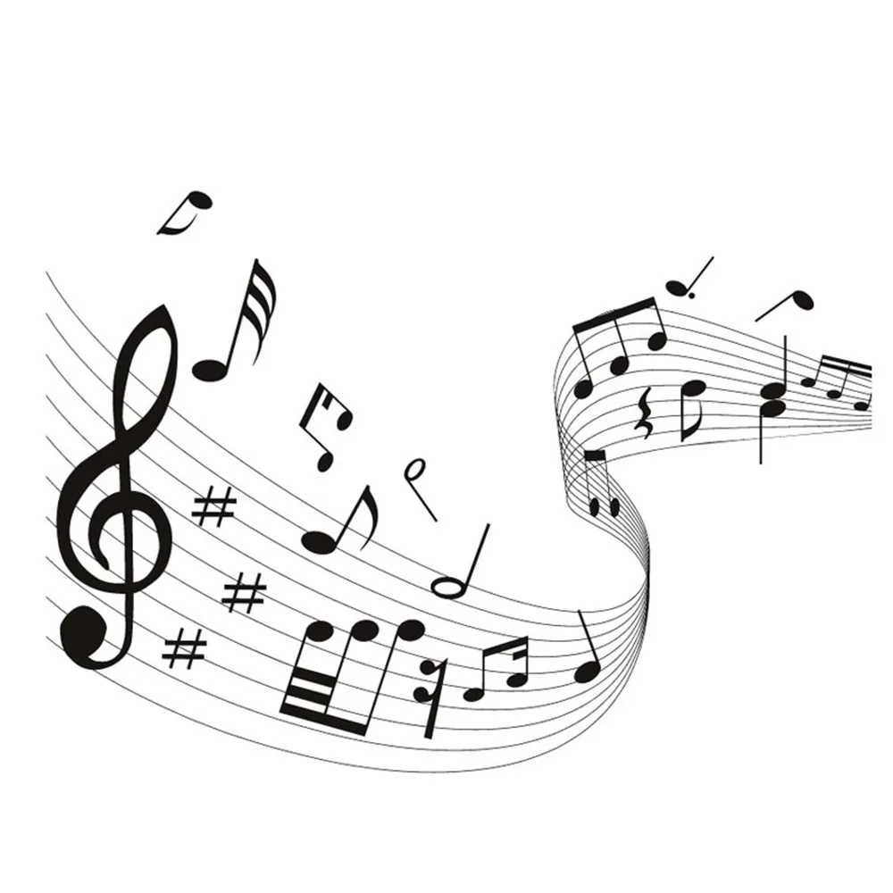 Croma Onda Home Decor Musica Musicale Note Adesivi Murali Musica ...