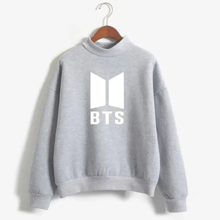 BTS Hoodie Bangtan Boys Hoodies Sweatshirt Tops Pullovers Kpop Fans Clothes Solid Cotton Harajuku Kawaii Hoodies