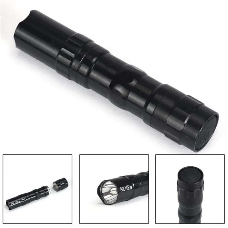 

Inexpensive 3W Super Bright LED Lamp Penlight With Clip Clamp AA Focus Torch Light Outdoor Camping Powerful Led Flashlight