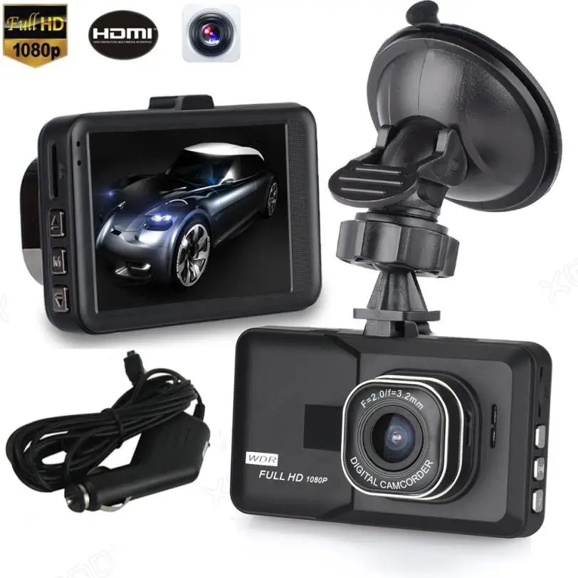 2017 New 3' LCD HD 1080P Car Vehicle Video Dash Cam Recorder Camera DVR HDMI G sensor 170 degree