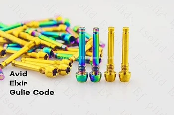

Titanium TC4 Bicycle Oil Brake Lining Screws Set Bolts Gold Rainbow