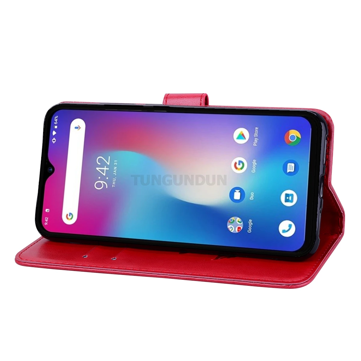 UMIDIGI Power Case Protection Stand Style PU Leather Flip Silicone Back Cover For UMIDIGI Power Mobile Phone Wallet Capa 6.3"