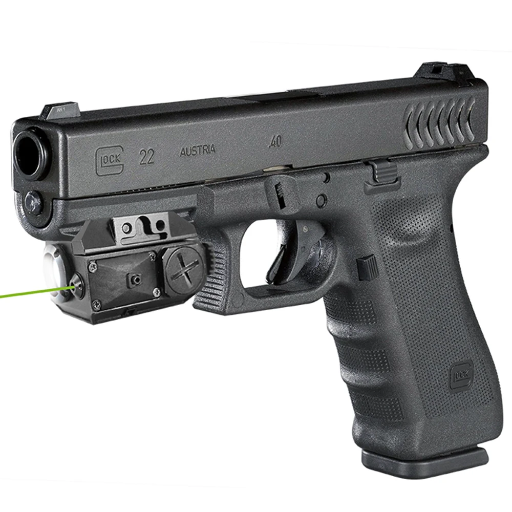 

Tactical Light Picatinny Laser Air Gun Pistol Hunting Glock Defensa Personal Arma Compact Green Mira Lazer Glock 19 Light