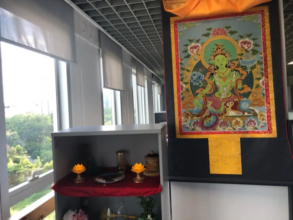 140 см большой Топ ручной работы шелк Thangka-Тибетский буддизм Тханг-га-эффективная защита Зеленый Tara Bodhisattva Тара Будда искусство
