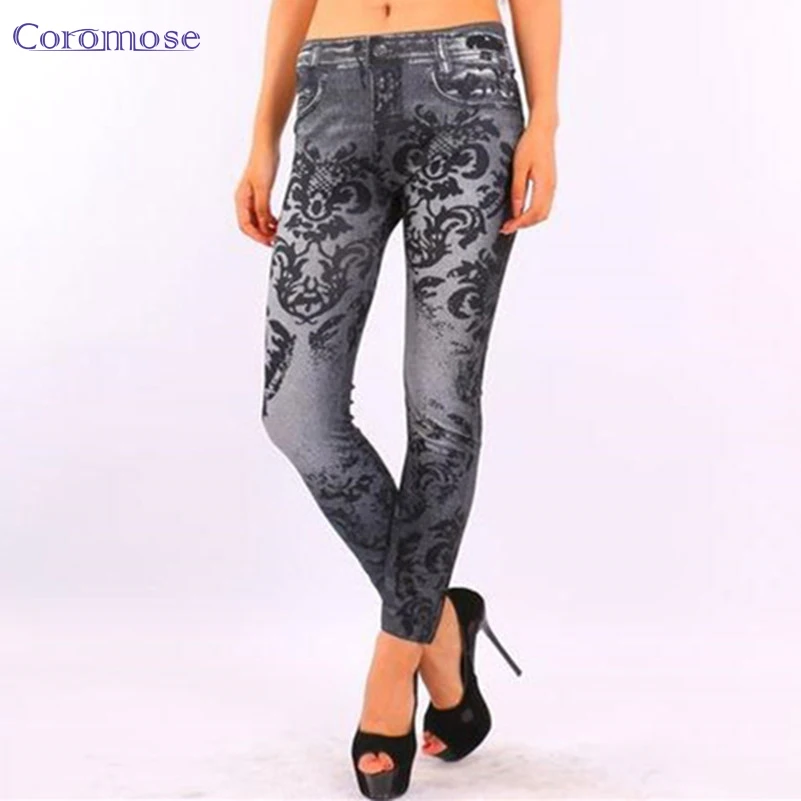 Coromose 2017 3D Printed Pants Low Waist Leggings Women Sexy Hip Push