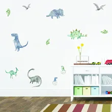 3d Динозавры, настенные наклейки, украшение для дома, мультфильм, гостиная, юрский период, животные, принт, наклейка на стену, Декор, фреска, художественные наклейки