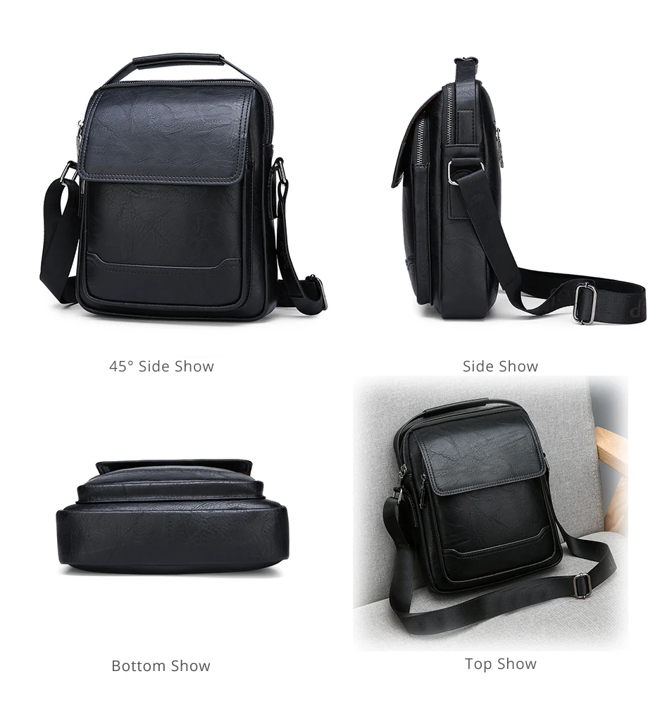 Брендовые мужские сумки 100% Высококачественная кожаная сумка-мессенджер для мужчин модные повседневные сумки через плечо новый стиль