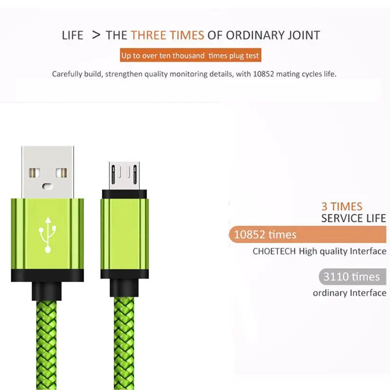 Micro USB быстрое зарядное устройство Передача данных Синхронизация сильный