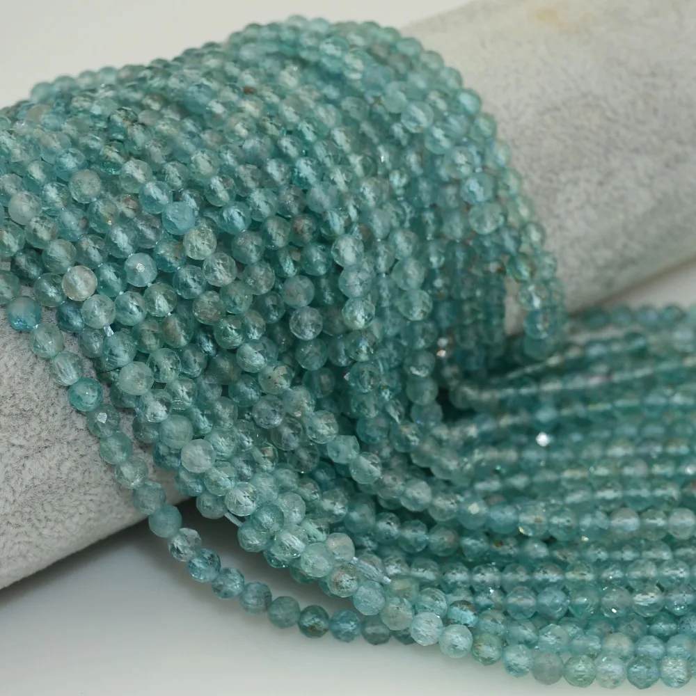 

Natural Clean Apatite / Morganite Faceted Round Beads 4.5mm