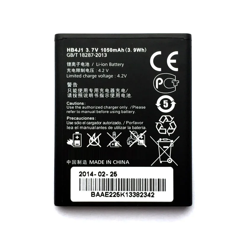 Протестированный Высококачественный аккумулятор HB4J1/HB4J1H для Huawei C8500 U8150 U8120 V845 IDEOS