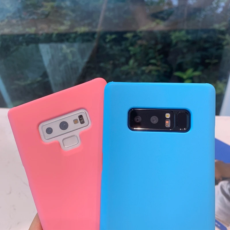 Чехол для Samsung Galaxy S8 S9 S10 S10e S20 Ultra Note 8 9 10 Plus A01 A11 A21s A31 A41 M21 M31 цветной Матовый Жесткий