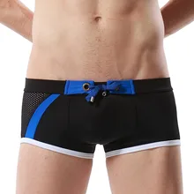 Мужские брендовые сексуальные нейлоновые трусы в полоску, дышащие плавки, плавки, мужские боксеры, шорты, плавки, штаны, купальные костюмы