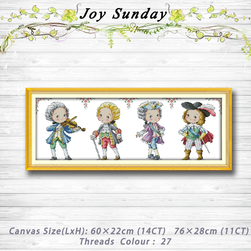 

The nobility boys diy Patterns 14CT 11CT Counted Cross Stitch Sets embroidery set Needlework kit chinese cross stitch Home decor