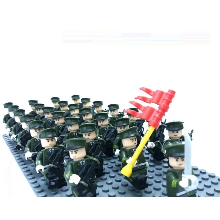 

10pcs Mini figures Original Blocks Educational Toys Swat Police Military Weapons Gun Model City Accessories Mini figures