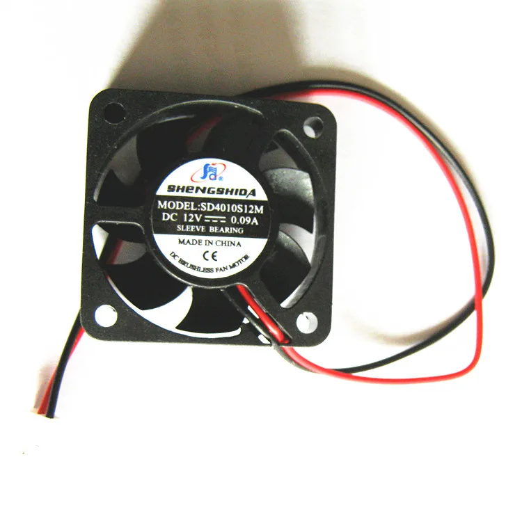DC Brushless Fan 4*4*1.1CM, 12V Band Terminal 0.09Ain Air Conditioner