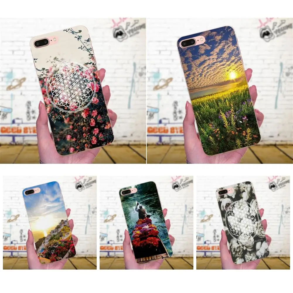 Flower Of Life Bring Me Horizon мягкий персонализированный узор для Apple iPhone 4 5 5C 4S SE 6 6S 7 8 Plus X XS Max