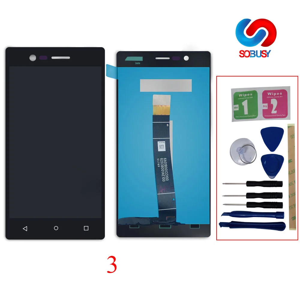 Без битых пикселей 5 ''LCD Pantalla для Nokia 3 TA 1032 LCD кодирующий преобразователь
