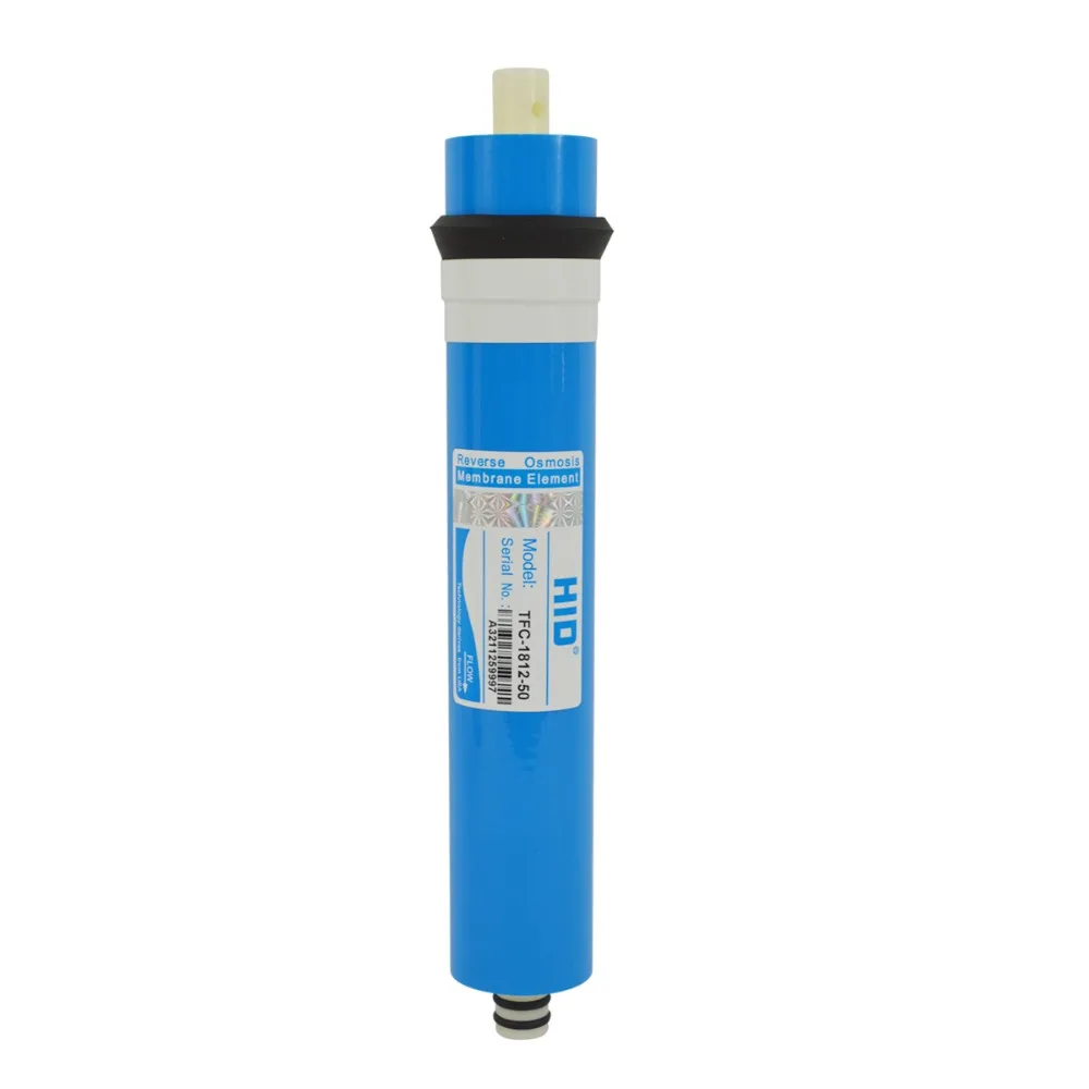 50GPD Pack 1 Hallowway 1812-50 GPD Membrane à Osmose Inverse Filtre de Rechange Universel pour Purificateur d'eau Potable 