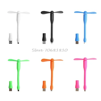 

Portable Flexible USB Mini Cooling Fan Cooler For forAndroid Phone Laptop Desktop