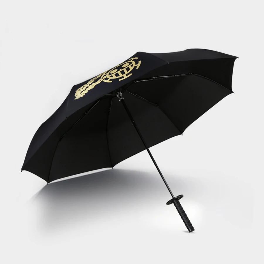 

Creative Sunny Umbrella Black Super Durable Anti Uv Samurai Sword Umbrella Large Folding Male Regenschirm Rain Tool 50D0105