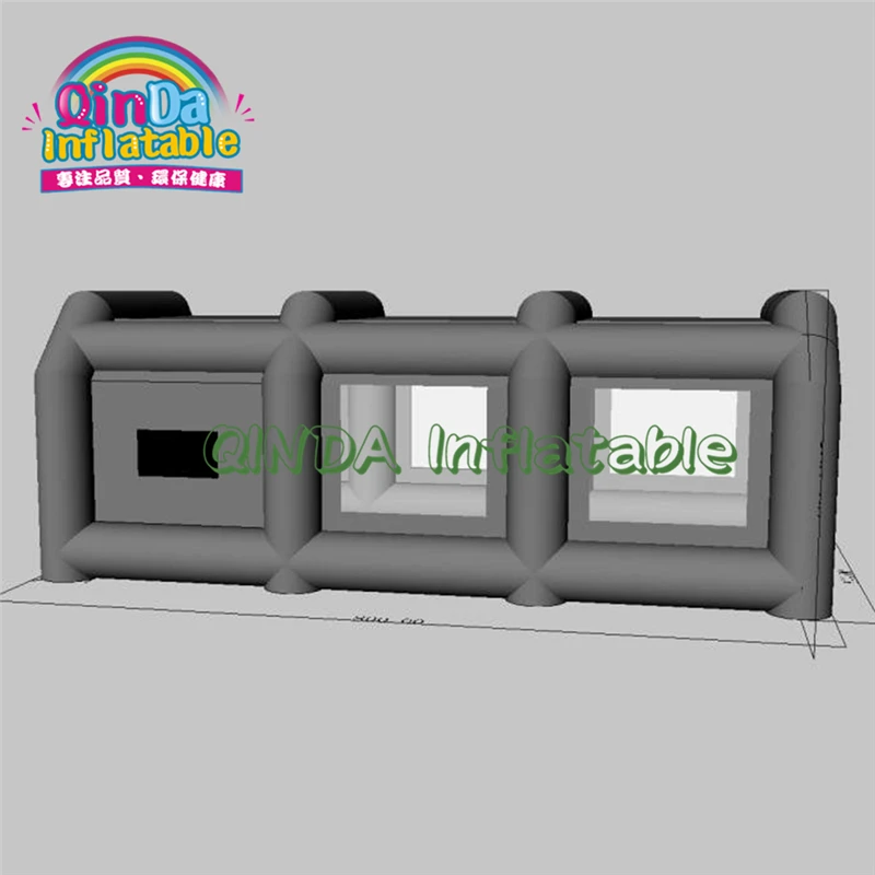  Custom 8m flitters mobile small used inflatable spray portable paint booth for car maintaining