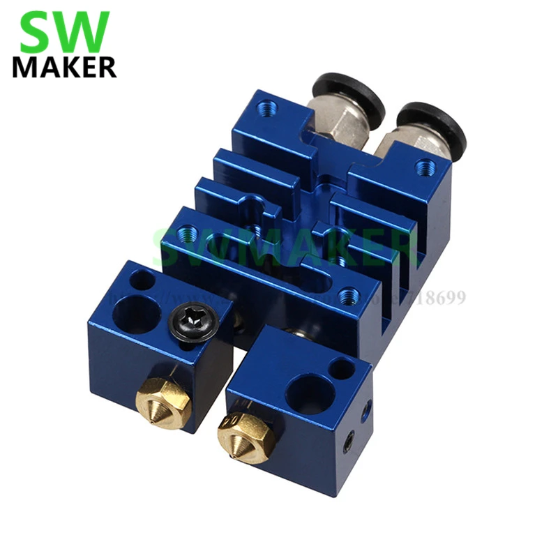 SWMAKER 3D принтер все металлические Chimera 2 в out Экструзионная головка многоцветная