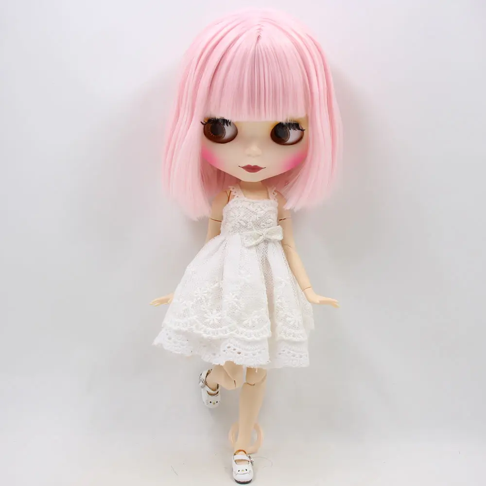 ICY Blyth Обнаженная кукла для серии № BL1096 розовые волосы с челкой матовое лицо соединение тела подходит для DIY Изменение BJD