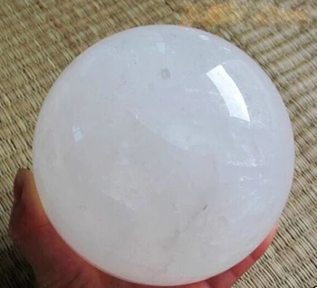 

03789 NATURAL CLEAR QUARTZ CRYSTAL SPHERE BALL HEALING !!