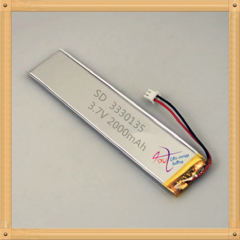 

XHR-2P 2.45 2.54 2000mAh 3330135 3530135 3.7V lithium polymer battery GPS telephone 3530135