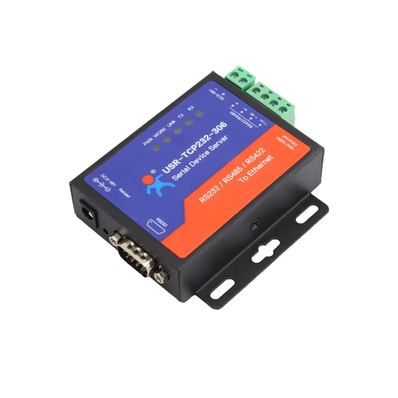

USR-TCP232-306 Free Shipping Supports TCP Client Short Connection Function, Supports RS232/RS485/RS422 Port, 5-36v DC