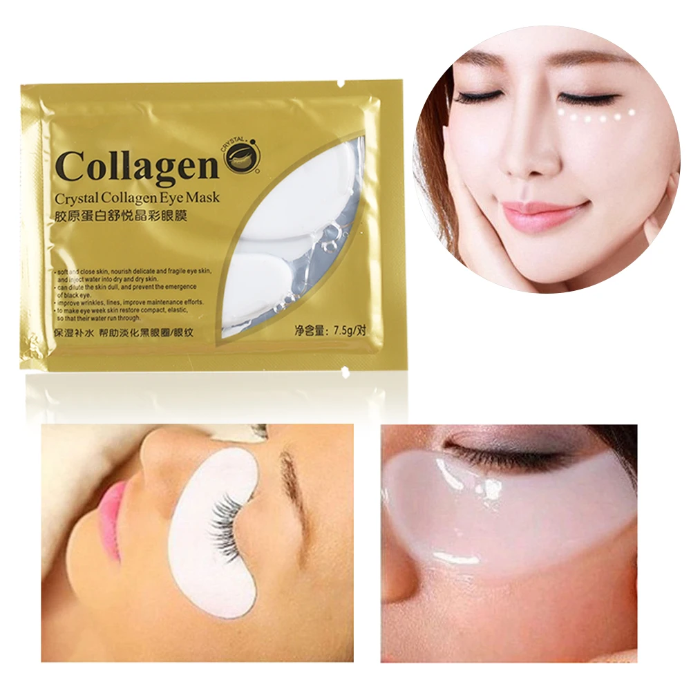 5Pair Collagen Eye Mask Sticker Anti aging Crystal Anti puffiness Dark Circles Remove