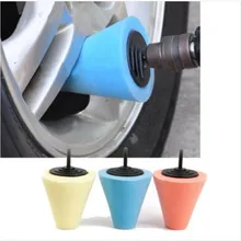 Burnishing Foam Sponge Polishing Pad Car Polisher Tires Wheel Wheel Hub Tool Polishing Machine Cone-shape Wheel Hubs Disk
