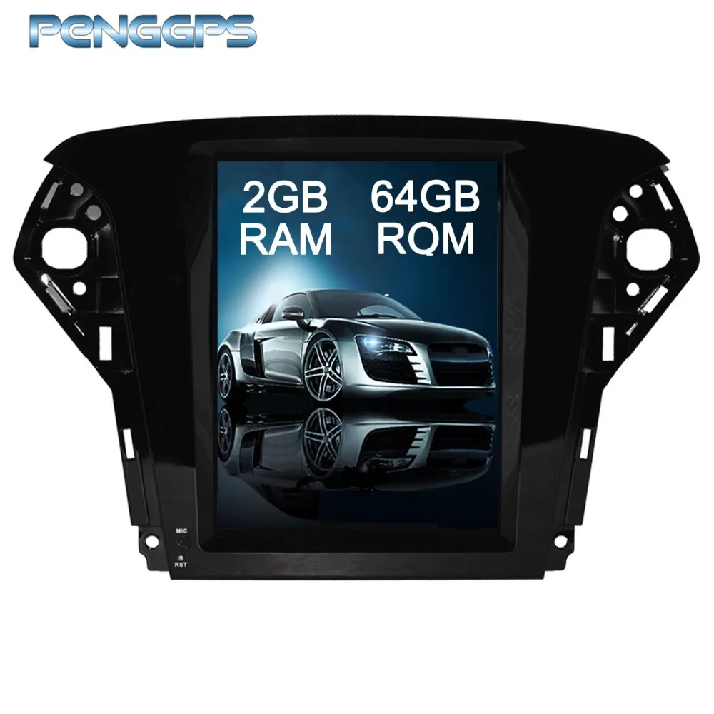 

Tesla Style 10.4 Inch Android 6.0 Car Radio DVD Player GPS Navigation for Ford Mondeo/Fusion 2007-2012 Supports Seat Heating