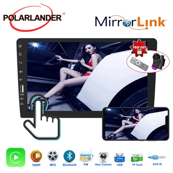 

Car radio autoradio For CarPlay IOS android Clock and date touch screen rear view camera input MP5 bluetooth FM 9 inch TF card