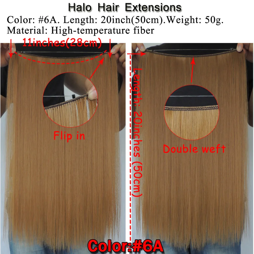 Ysz5050/25 цветов 5 шт. xi. rocks синтетические волосы для наращивания парик Длина Halo или сшить в прямой эластичный Канат двойной уток парики