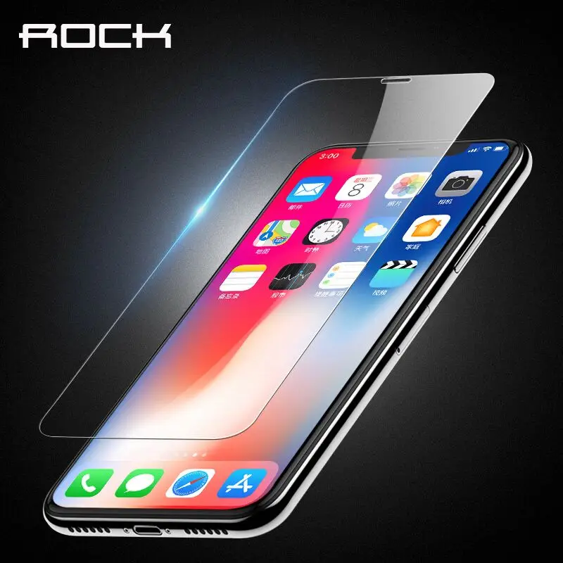 2.5D высокопрозрачное закаленное стекло для iPhone X прозрачная полноразмерная