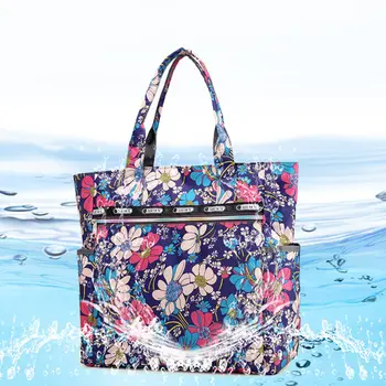

Women Lady Shoulder Bag Flower Printing Canvas Zipper For Travel Mobile Phone New