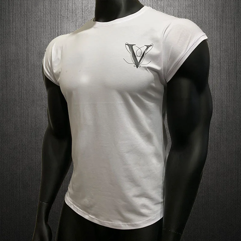 

Casual Men's T-Shirt 2019 Summer Fashion Men's Clothing Street Clothing Brand Men's T-Shirt Jogger Gyms Fitness T-Shirt