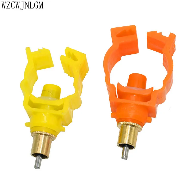 Bebedor con tetina para Conejo, dispensador de agua especial de 20mm a 25mm, cabeza de cobre, Boca de gallina, suministros para animales, 5 uds.