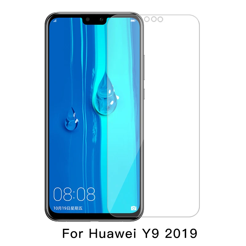 

Screen Protector For Huawei Y9 2019 Tempered Glass Front Film For Huawei Y9 2019 with White Edge Eliminate Revising Liquid